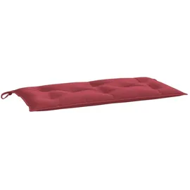 vidaXL Bankauflage 110 x 50 x 7 cm rot 1 St.