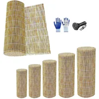 Generisch Bambus-Zaun Schilfrohrmatte, Sichtschutz Balkon 50 55 60 65 70 80 90 100 110 120 130 140 150 160 170 180cm Bambus Matten Outdoor Sichtschutzzaun Sonnenschutz Gartensichtschutz(120x100cm)