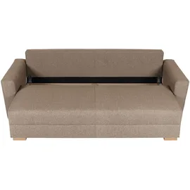 Home Affaire 3-Sitzer HOME AFFAIRE "MAGHERA 230 cm - OTTO. Verlässliche Qualität.", beige, B:230cm H:79cm T:92,5cm, 100% Polyester, Sofas, Schlafsofa, Bettkasten, pflegeleicht