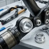 srsuntour Alubuchsen Paar für Dämpferauge 12,7 mm Bohrung 8 mm Dämpfer 35 mm Silber