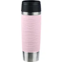 Emsa Travel Mug Waves Grande Thermobecher - hellrosa/edelstahl, 0,5