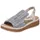 Rieker Keilsandalette Damen Blau/Beige 40