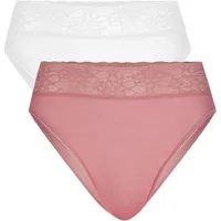 CALIDA Jazz-Pants Slips »Iconics«, (2er Pack), mit hochwertiger Lycra-Spitze am Bund CALIDA blush flower XS (36/38)