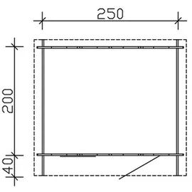 SKANHOLZ Porto 2,50 x 2,00 m natur