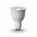 Philips LED-Filament Philips Hue 6.5W GU10 RGBW Leuchtmittel für smartes Licht., RGBW (farbiges und weißes Licht), RGBW (farbiges und weißes Licht) blau