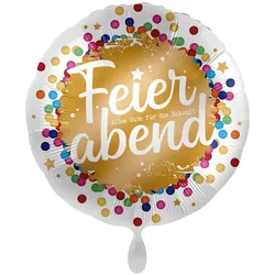 Feierabend Folienballon Konfetti 45cm