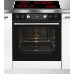 GORENJE Elektro-Herd-Set "Black Set 4", A (A+++-D), schwarz, Herdsets