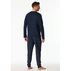 SCHIESSER Pyjama Fine Interlock Blau XL