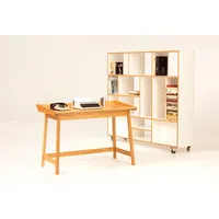 WoodMan Schreibtisch »Walter«, skandinavisches Design, Holzfurnier aus Eiche