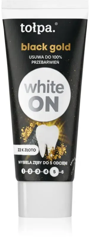 Tołpa On White Black Gold bleichende Zahnpasta 20 ml
