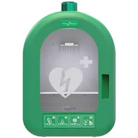 MEDX5 Universal AED-PVC-Innenwandkasten mit akustischem und optischem Alarm, grün DEFI-Wandkasten Innenbereich PVC