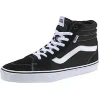 Vans Filmore Hi Sneaker, Suede Canvas Black White, 42.5 EU