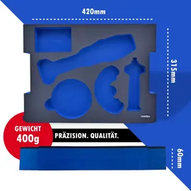 schwäble SCHWÄBLE® Schaumeinlage Schaumstoffeinlage Bosch Akku-Winkelschleifer GWX18V-10