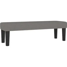 vidaXL Boxspringbett 140 x 200 cm Dunkelgrau
