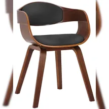 CLP Kingston Kunstleder schwarz/walnuss