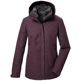 KILLTEC 3-in-1-Funktionsjacke »KOW 303 WMN JCKT« 3 in 1 Damenjacke, wasserdicht, atmungsaktiv, abnehmbare Fleecejacke, Gr. 42, pflaume, , 21979808-42