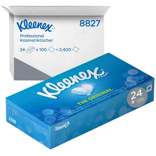 Kleenex Kleenex® Kosmetiktücherbox Standard 2-lagig weiß, 24x 100 Tücher