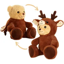 brubies Teddy Hirsch 25 cm Braun/Beige/Hellbraun