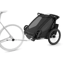 Thule Chariot Sport 2 Double Kinderanhänger (Größe One Size, schwarz)