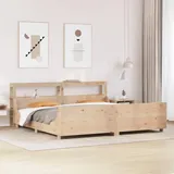 vidaXL Massivholzbett 180 x 200 cm Braun