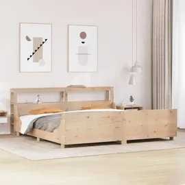 vidaXL Massivholzbett 180 x 200 cm Braun