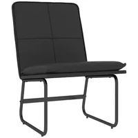 VidaXL Loungesessel Schwarz 54x75x76 cm Kunstleder