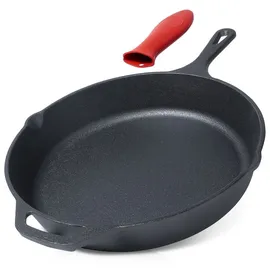 VILDE Gusseisenpfanne Grillpfanne 30 cm