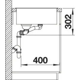 Blanco Axia III 6 S rechts Einbauspüle silgranit vulkangrau Handbetätigung 1000 x 510 mm