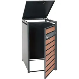 MCW Mülltonnenverkleidung J81 73 x 117 x 98 cm braun