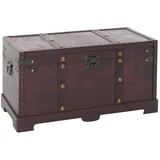 Mendler Holztruhe Schatztruhe Valence 30 x 57 x 29 cm 1-tlg. braun