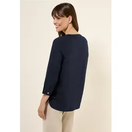 Cecil Leinenmix Tunika mit Knöpfen | Blau