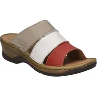 Josef Seibel Catalonia 86, Frauen Slipper,Weite G (Normal),Freizeitschuhe,Plateau-Sohle,Schlupfschuhe,rot-Multi,39 EU