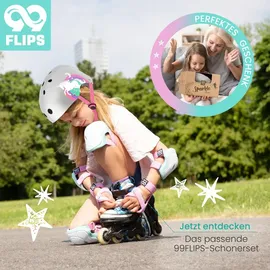 99flips Skaterhelm Kinder - Fahrradhelm Mädchen 8 Jahre - Helm Kinder