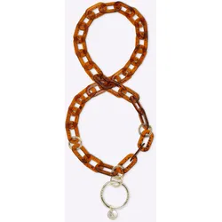 Kette mit Anhänger HEINE, Damen, Gr. Acryl-Metall, braun, Acryl, Metall, Halsketten