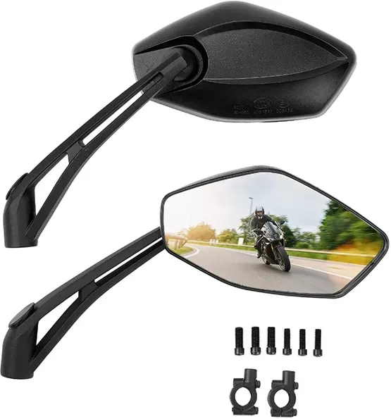 Universelle Spiegel für Motorrad und Roller, 2 Stück, 8 mm, YF-810