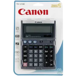 Canon TX-1210E - Taschenrechner - 12 Stellen - Solarpanel, Batterie - Schwarz