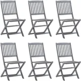 vidaXL Klappbare Gartenstühle 21,9 x 44,7 x 91 cm braun 4 St.