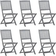 vidaXL Klappbare Gartenstühle 21,9 x 44,7 x 91 cm braun 4 St.