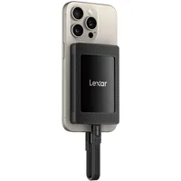 Lexar SL500M Externe SSD mit Magnetsatz 2TB für Creator, unterstützt ProRes 4K Video, Portable SSD USB 3.2 Gen 2x2 bis zu 2000 MB/s Lesen, kompatibel mit iPhone 15 16 Series/Mac/PS5/XBOX/Laptop/PC