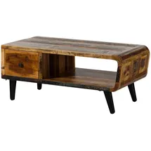 MASSIVMOEBEL24.DE Sixties Mehrfarbig Altholz 120 x 60 x 53 cm