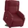 vidaXL Massagesessel mit Aufstehhilfe Polyester 95 x 99 x 0 cm Weinrot