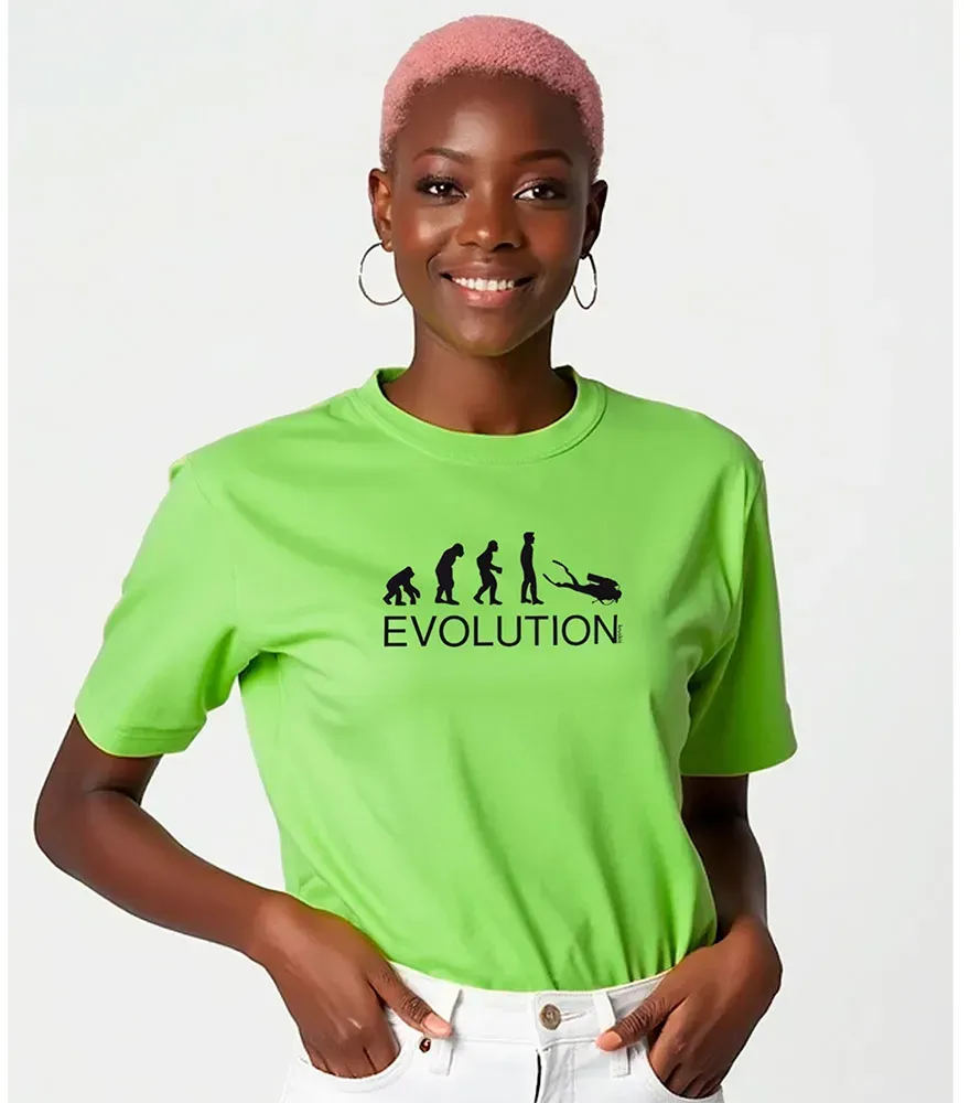Kruskis Evolution Diver Damen T-shirt Mit Kurzen Ärmeln - Light Green - M