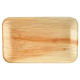 Wisefood Wiseware Palmblatt Teller - 50 Stück Einwegteller rechteckig 12 x 16 cm - biologisch abbaubares Palmblattgeschirr - kompostierbares Partygeschirr - Bio Einweggeschirr