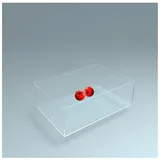 Fotografie-Requisiten aus Acryl mit tiefem Waschbecken zur Aufbewahrung, zur Präsentation von Blumenschmuck, Dicke 5 mm(15x10x30cm/5.9x4x11.8in)