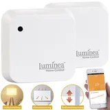 Luminea Home Control Wetterfeste WLAN-Licht- & Dämmerungs-Sensoren mit App, IP55