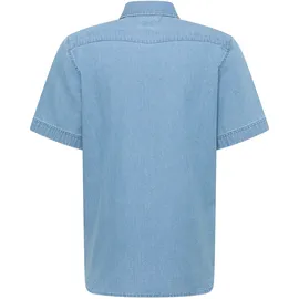 Mustang Kurzarmhemd Blau XL