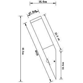 GLOBO 4x RGB LED Wand- und Außenleuchte mit Bewegungsmelder