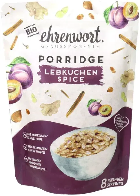 ehrenwort BIO Lebkuchen Spice Porridge