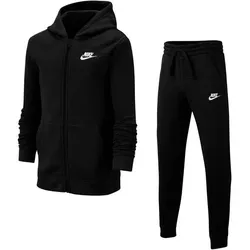 NIKE Jungen Trainingsanzug, BLACK/BLACK/BLACK/WHITE, S