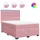 vidaXL Boxspringbett 140 x 200 cm Rosa